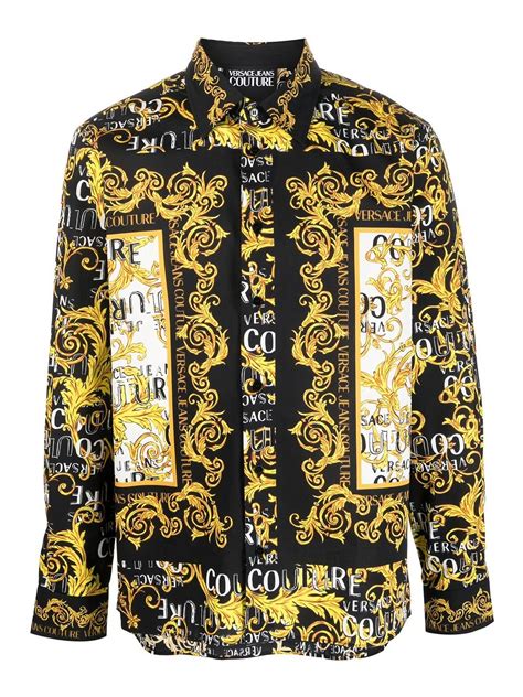 replica versace buttons|versace button down shirts.